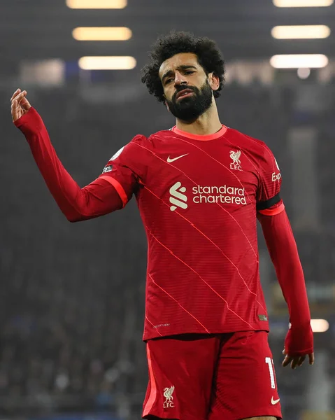 Mohamed Salah Van Liverpool Reageert Een Gemiste Kans — Stockfoto