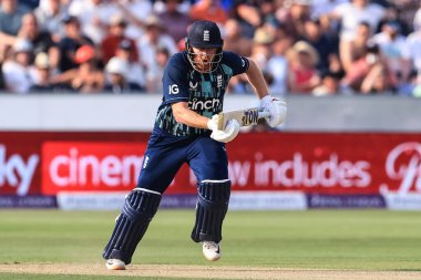 Jonny Bairstow of England makes a run during the game