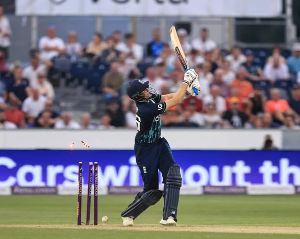 Joe Root England Bowled Anrich Nortje South Africa — Stockfoto