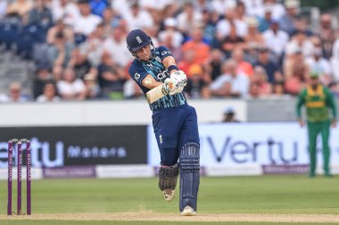Liam Livingstone of England hits a four (4)