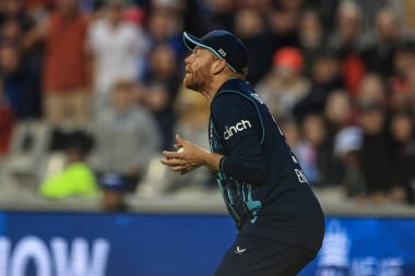 İngiliz David Willey, Güney Afrikalı Heinrich Klaasen tarafından yakalanırken gökyüzüne bakıyor.