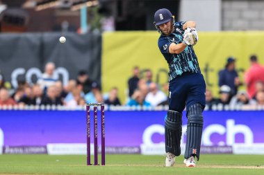 Phil Salt of England hits a four (4)