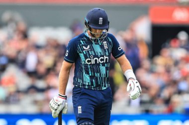 İngiliz David Willey, Güney Afrikalı Heinrich Klaasen tarafından yakalanırken gökyüzüne bakıyor.