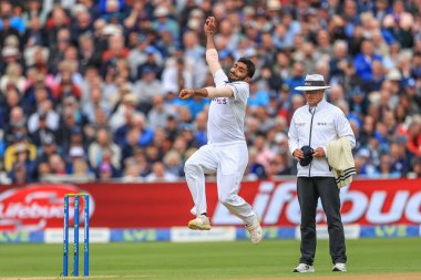 Jasprit Bumrah of India delivers the ball