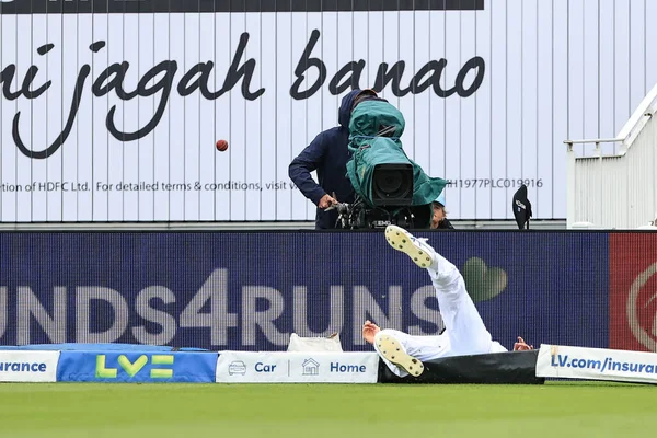 Zak Crawley England Fails Catch Jasprit Bumrah India Stops Six — Stock Photo, Image