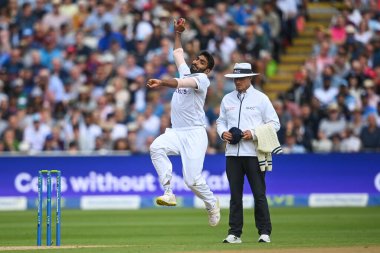 Jasprit Bumrah of India delivers the ball