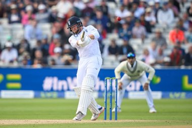 Jonny Bairstow of England hits the ball for two runs