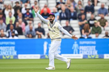 Virat Kohli of India appeals to the umpire