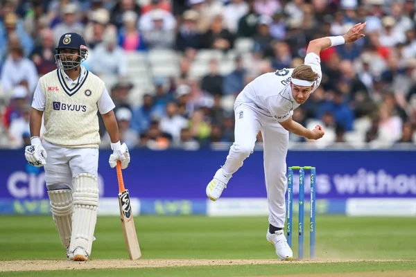 Stuart Broad England Delivers Ball — Foto Stock