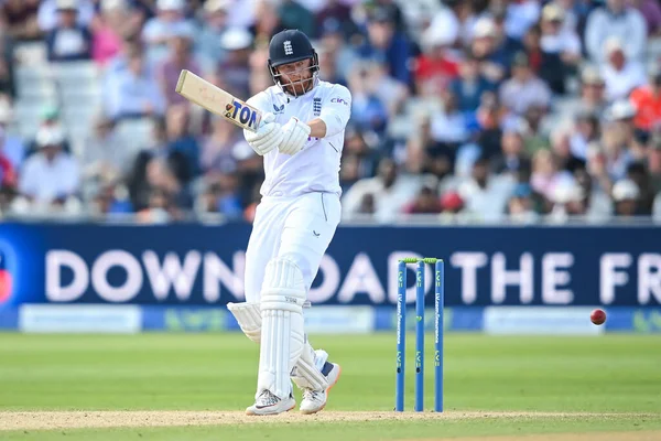 Jonny Bairstow England Shot Goes Two Runs — Zdjęcie stockowe