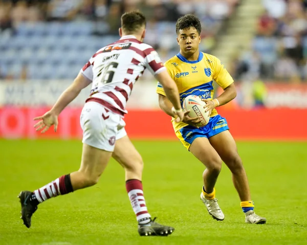 Phoenix Laulu Togagae Hull Runs Harry Smith Wigan Warriors — Fotografia de Stock