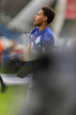 Rarmani Edmonds-Green #23 of Huddersfield Town during the warm up 