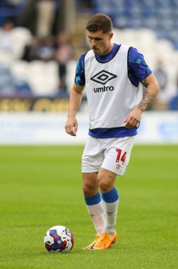 Josh Ruffels #14 of Huddersfield Town during the warm up 