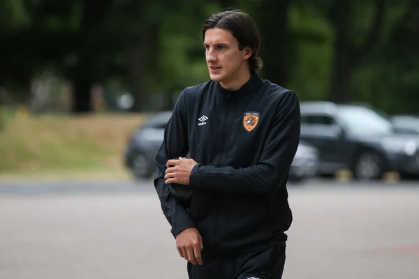 Alfie Jones Hull City Arriving Stadium — стоковое фото