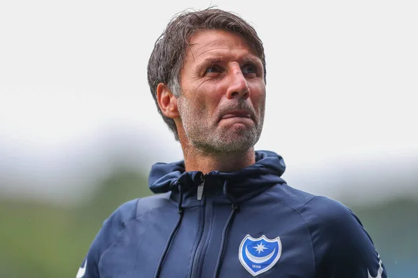 Danny Cowley Manager Portsmouth Arrives Game Prior Kick — 스톡 사진