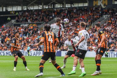 Matthew James #6 of Bristol City gets up to head the ball towards the goal early in the first half
