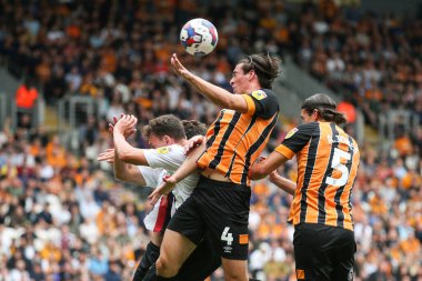 Jacob Greaves #4 of Hull City attacks the ball