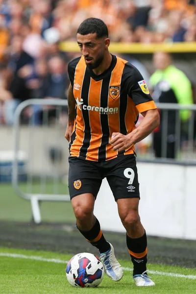 Allahyar Sayyadmanesh #9 of Hull City on the ball