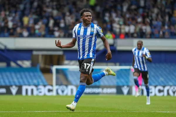 Fisayo Dele Bashiru Sheffield Wednesday Celebrates His Goal Make — Stockfoto