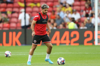 Reda Khadra #11 of Sheffield United during the warm up 