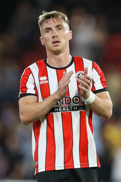 Ben Osborn Sheffield United Claps Travelling Fans Final Whistle — 스톡 사진