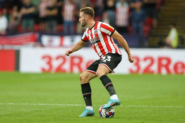 Rhys Norrington Davies Sheffield United Ball — Stockfoto