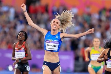 Eilish McColgan of Scotland wins the 10,000 metres