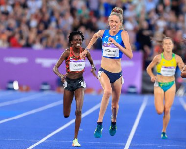 Eilish McColgan of Scotland wins the 10,000 metres