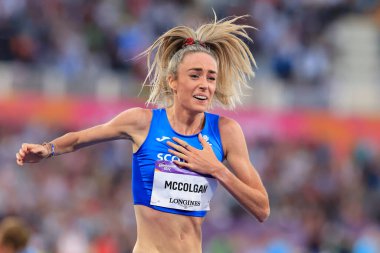 Eilish McColgan of Scotland wins the 10,000 metres