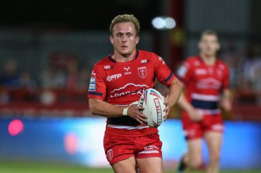 Jez Litten #14 of Hull KR in action during the game 
