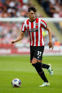Anel Ahmedhodzic #15 of Sheffield United 