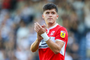 Ryan Giles #3 of Middlesbrough acknowledges the fans at the final whistle