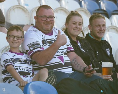 Hull FC fans enjoying the game 