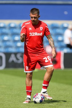 Caolan Boyd-Munce #20 of Middlesbrough during the warm up 