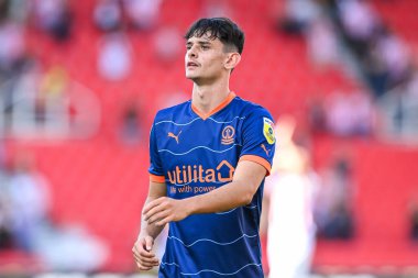 Charlie Patino #28 of Blackpool after the final whistle