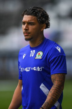 Tyrhys Dolan (10) of Blackburn Rovers  during the pre-game warmup 