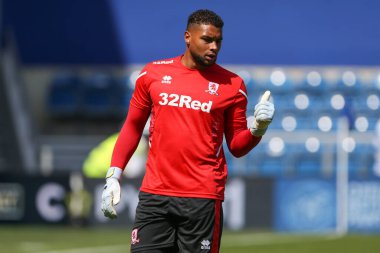 Zack Steffen #1 of Middlesbrough during the warm up 