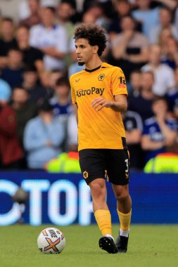 Rayan Ait-Nouri #3 of Wolverhampton Wanderers runs with the ball
