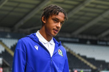Ashley Phillips (33) of Blackburn Rovers  arrives at Swansea.com stadium