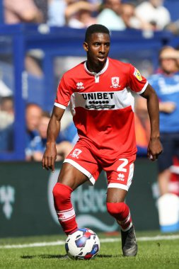 Isaiah Jones #2 of Middlesbrough on the ball