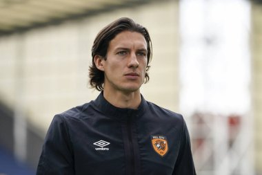 Alfie Jones #5 of Hull City before the match