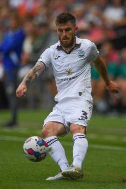 Ryan Manning (3) of Swansea City in action during the game 