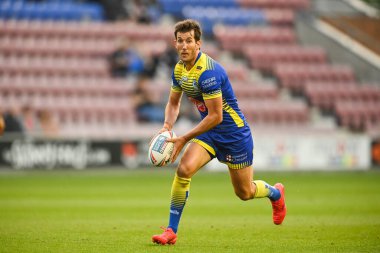 Stefan Ratchford #1 of Warrington Wolves makes a break