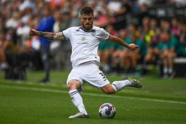 Ryan Manning (3) of Swansea City in action during the game 