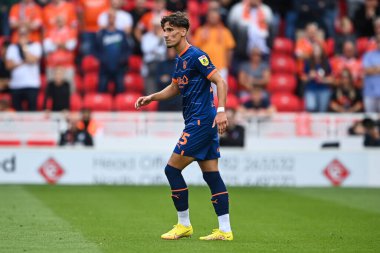 Theo Corbeanu #25 of Blackpool during the game