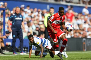 Souleymane Bamba #22 of Middlesbrough leaves Kenneth Paal #22 of QPR trailing