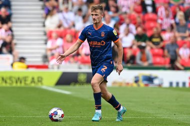 Callum Connolly #2 of Blackpool in action during the game