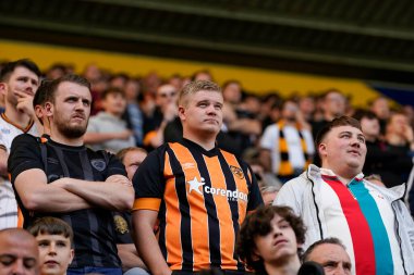 Hull City fans watch on as their side earned a 0-0 draw at Deepdale