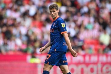 Matty Virtue #17 of Blackpool during the game