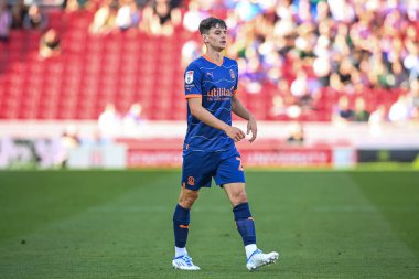 Charlie Patino #28 of Blackpool during the game